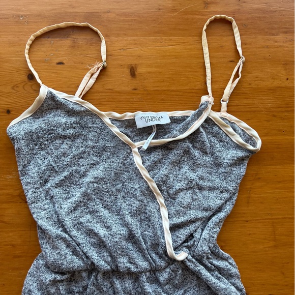 Heather grey shorts romper - Picture 4 of 5